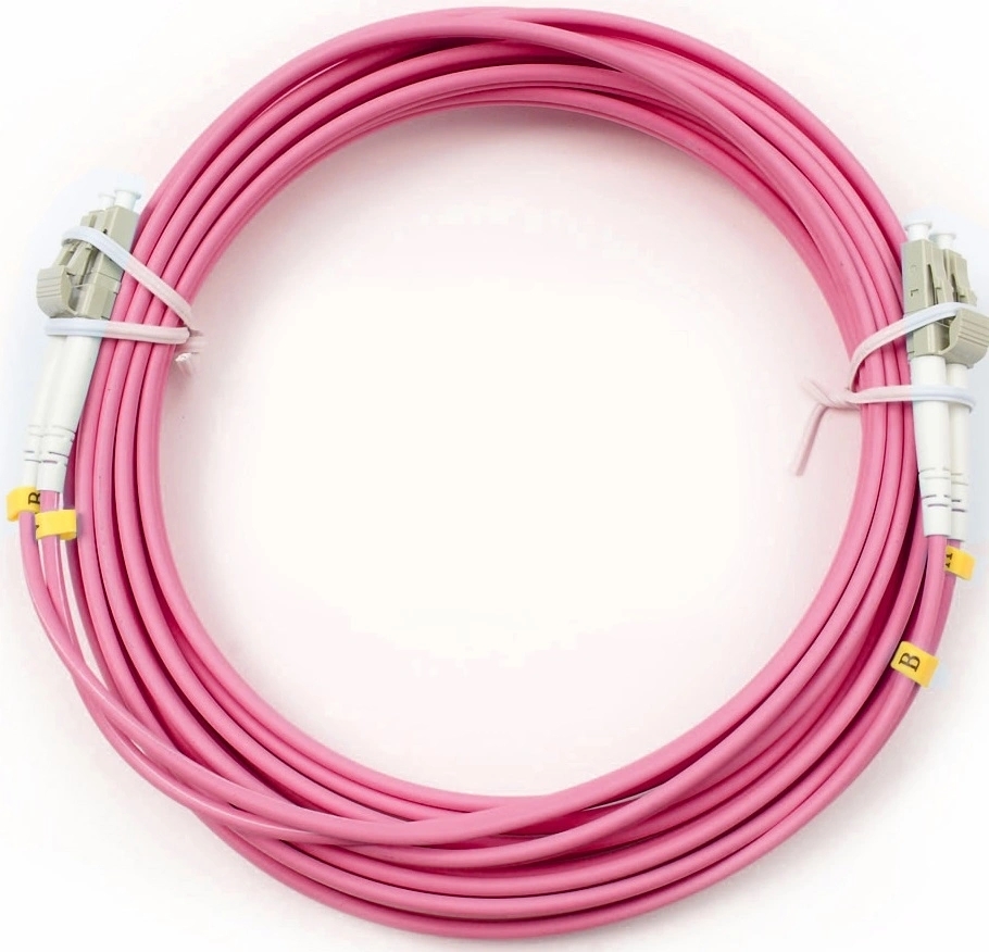 Шнур оптический Cabeus FOP-50-OM4-LC-LC-5m duplex LC-LC 50/125 мм OM4 5м LSZH