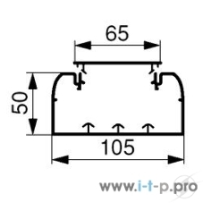 Кабель-канал 105х50 L2000 пластик Leg 010429