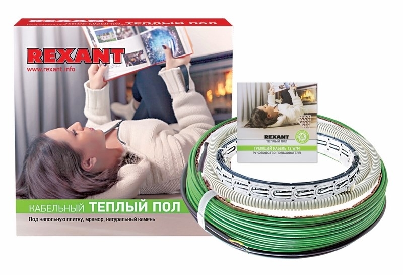 Теплый пол Rexant Slim RNB -30-370 (370Вт/30м/S обогрева, м2: 2,0-3,0) (двух жильный)