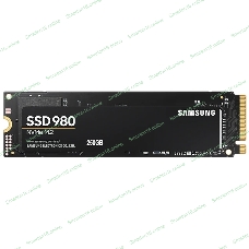 Накопитель SSD Samsung 980, 250Gb, PCIe 3.0 x4, M.2 2280, NVMe, R/W 2900/1300