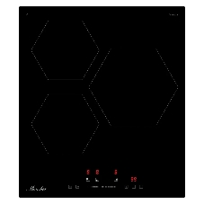 Индукционная варочная панель Monsher MHI 4506, 45 см, индукция, High-Tech, inverter, 9 уровней мощности, бустер, Stop and Go, автоматическое отключение, таймер, индикатор остаточного тепла, сенсорное/слайдерное управление, черный