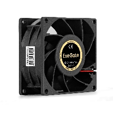 Вентилятор 24В DC ExeGate EX08038S2P-24 (80x80x38 мм, Sleeve bearing (подшипник скольжения), 2pin, 4500RPM, 43dBA)
