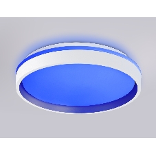 Светодиодный светильник RGB Ambrella light FZ601 WH/GD белый/золото IP20 46W 3000K-6500K+RGB D390*80 (ПДУ ИК)
