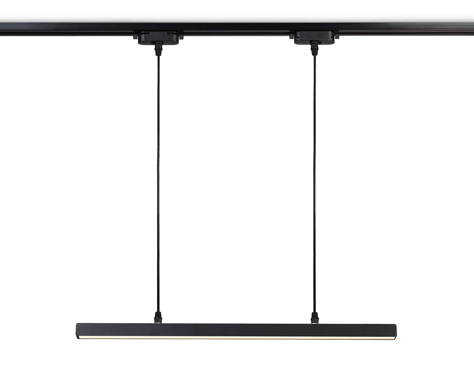 Трековый однофазный подвесной светодиодный светильник Ambrella light GL6785 BK черный LED 24W 3000K 600*22*1025