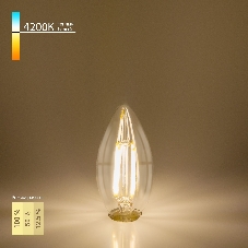 BLE1401 / Светодиодная лампа Dimmable 5W 4200K E14 (C35 прозрачный)