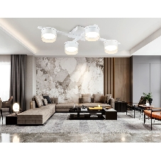 Потолочный светильник Ambrella Light FL51661/4 WH/CL белый/прозрачный GX53/4 547*330*105