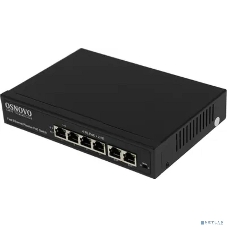 Коммутатор Osnovo SW-20600/A(80W), 6×100 Мбит/с (4×PoE), неуправляемый