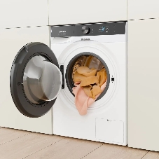 Стиральная машина Gorenje WG894A1P1 белый, загрузка фронтальная 9 кг, 1400 об/мин, класс A