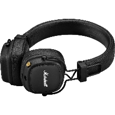 Беспроводные/проводные наушники Marshall Major IV черный, накладные, Bluetooth + проводной, беспроводная зарядка, до 80 ч