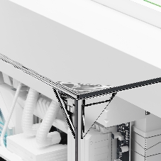 Корпус без блока питания Thermalright A70, Midi-Tower, TG, no fans, 2xUSB-A 3.0, 1xUSB Type-C, ATX, mATX, mITX White