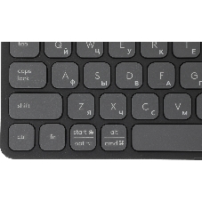 Клавиатура Logitech Keys to Go 2 беспроводная, Bluetooth, серый, английская раскладка