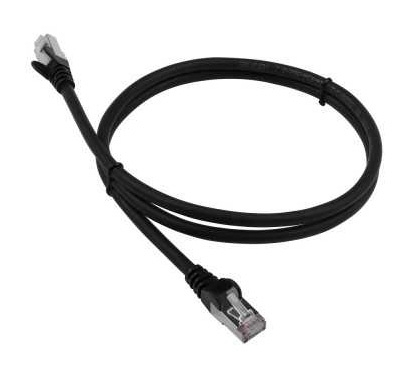 Патч-корд LANMASTER LAN-PC45/S6A-1.0-BK FTP вилка RJ-45-вилка RJ-45 Cat.6А 1м черный LSZH (уп.:1шт)