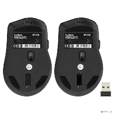 Мышь беспроводная ExeGate Professional Standard BT-070 черный, 1600 dpi, радиоканал, Bluetooth, USB, кнопки - 6