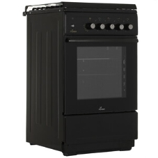 Плита Газовая Flama N FG 24239 B коричневый (стеклянная крышка) реш.чугун