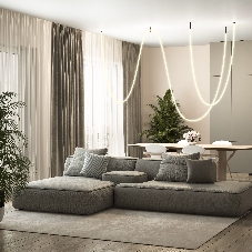 Гибкий неон 336Led 12W IP20 3000K Full light круглый теплый белый, 3 м (24V 12W 336Led 2835 IP20)