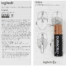 Мышь беспроводная Logitech G304 Lightspeed черный, 12000 dpi, радиоканал, USB, кнопки - 6