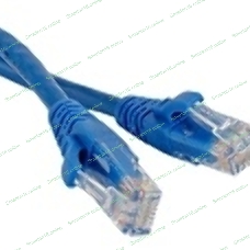Патч-корд LANMASTER TWT UTP cat.5e, с заливными колпачками, 0.3 м, синий