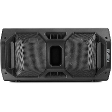Мобильные колонки чёрные Sven PS-600 2.0  (2x25W, mini Jack, USB, Bluetooth, FM, micro SD, LED-дисплей, ПДУ, 2 x 4000 мA, LED подсветка)