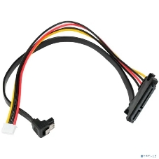 Кабель питания Sata Cablexpert CC-XH2.54-SATAL-40CM, XH2.54 4pin+ Sata угловой 7pin/Sata 7+15pin, 40 см, пакет