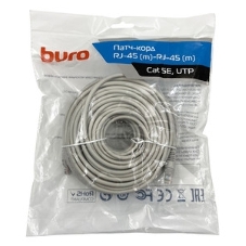 Патч-корд Buro UTP-5E-30M-G-LSZH серый UTP cat.5e RJ-45 (m)-RJ-45 (m) 30м