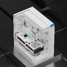 Корпус без блока питания Thermalright A70, Midi-Tower, TG, no fans, 2xUSB-A 3.0, 1xUSB Type-C, ATX, mATX, mITX White