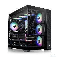 Компьютерный корпус Thermaltake View 380 TG ARGb черный без БП ATX 6x120мм 2x140мм 1x200мм 2xUSB3.0 audio bott PSU