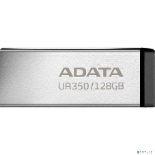 Флешка USB ADATA UR350 (UR350-128G-RSR/BK), 128Gb, USB 3.2, R/W 100/15, серебристый/черный