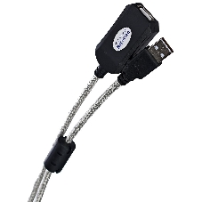 Кабель AM/AF USB2.0 10м AOpen удлинитель активный(с усилителем) USB2.0-repeater, ACU823-10M