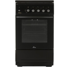 Плита Газовая Flama N FG 24239 B коричневый (стеклянная крышка) реш.чугун