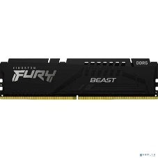 Оперативная память Kingston Fury Beast, DDR5, 32GB (1x32GB), 5600 MHz, CL40, с радиатором, чёрный