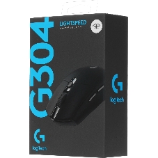 Мышь беспроводная Logitech G304 Lightspeed черный, 12000 dpi, радиоканал, USB, кнопки - 6