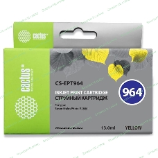 Картридж струйный Cactus CS-EPT964 желтый (13 мл) для Epson Stylus Photo R2880