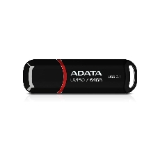 Флешка USB ADATA UV150 (AUV150-64G-RBK), 64Gb, USB 3.0, R/W 100/40, черный