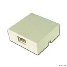 Розетка телефонная TA-101 RJ-11 (6P4C) внешняя 1 порт, белый