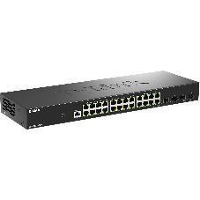 Коммутатор D-Link DGS-1210-28X/ME/C1A, 24×1 Гбит/с + 4×10 Гбит/с SFP+, управляемый