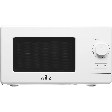 Микроволновая печь WILLZ MOS-2008MW белый, 20 л, 700 Вт, переключатели - поворотный механизм
