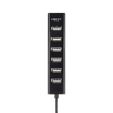 Разветвитель USB Rexant на 7 портов черный