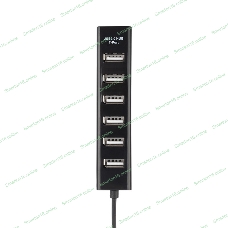 Разветвитель USB Rexant на 7 портов черный