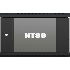 Шкаф коммутационный NTSS (NTSS-W9U6060GS-BL) настенный 9U 570x600мм пер.дв.стекл 60кг черный 22кг