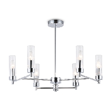 Люстра Ambrella light LH55151/6 CH/CL хром/прозрачный E14/6 max 40W D675*520