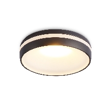 Светильник Ambrella light TN3322 SBK/FR черный песок/белый матовый GU5.3 D95*40