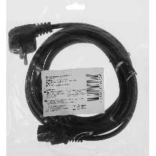 Кабель KingPrice KP-PC-Euro-C13-3m Евровилка IEC C13 3м черный