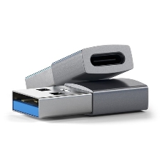 Адаптер Satechi USB Type-A to Type-C. Цвет серый космос.