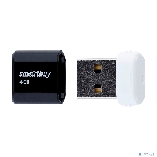 Флешка USB Smartbuy LARA black (SB4GBLara-K), 4Gb, USB 2.0, R/W 15/5, черный/белый