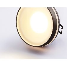 Светильник Ambrella light TN3322 SBK/FR черный песок/белый матовый GU5.3 D95*40