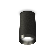 Светильник Ambrella Light XS6323021 SBK/PBK черный песок/черный полированный MR16 GU5.3 (C6323, N6131)