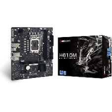 Материнская плата Biostar H610MH D5, LGA1700, Intel H610, 2xDDR5, 4xSATA, 1xM.2, 1xPCIe 4.0 x16, HDMI, D-Sub, 1x1Gb LAN, 3x3.5 мм, 7.1, microATX