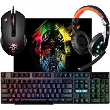 Комплект клавиатура+мышь Defender Singularity MKP-118 проводной, USB, 3200 DPI, чёрный