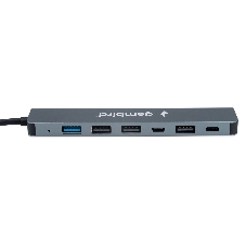 USB-концентратор Gembird UHB-C445, USB/USB Type С, USB 3.0, 4хUSB 2.0, USB Type-C, USB