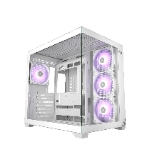 Корпус без блока питания PCCooler C3T700 ARGB WH, Midi-Tower, TG, 4x120мм ARGB, 1xUSB-A 3.0 + 1xUSB-A 2.0 + 1xUSB-C, ATX, mATX, mITX белый